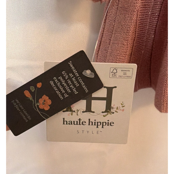 Haute Hippie Kids Style Knit Pink Sparkle Bow Sweater Skirt Set 24 Mo. Holiday - Picture 5 of 7